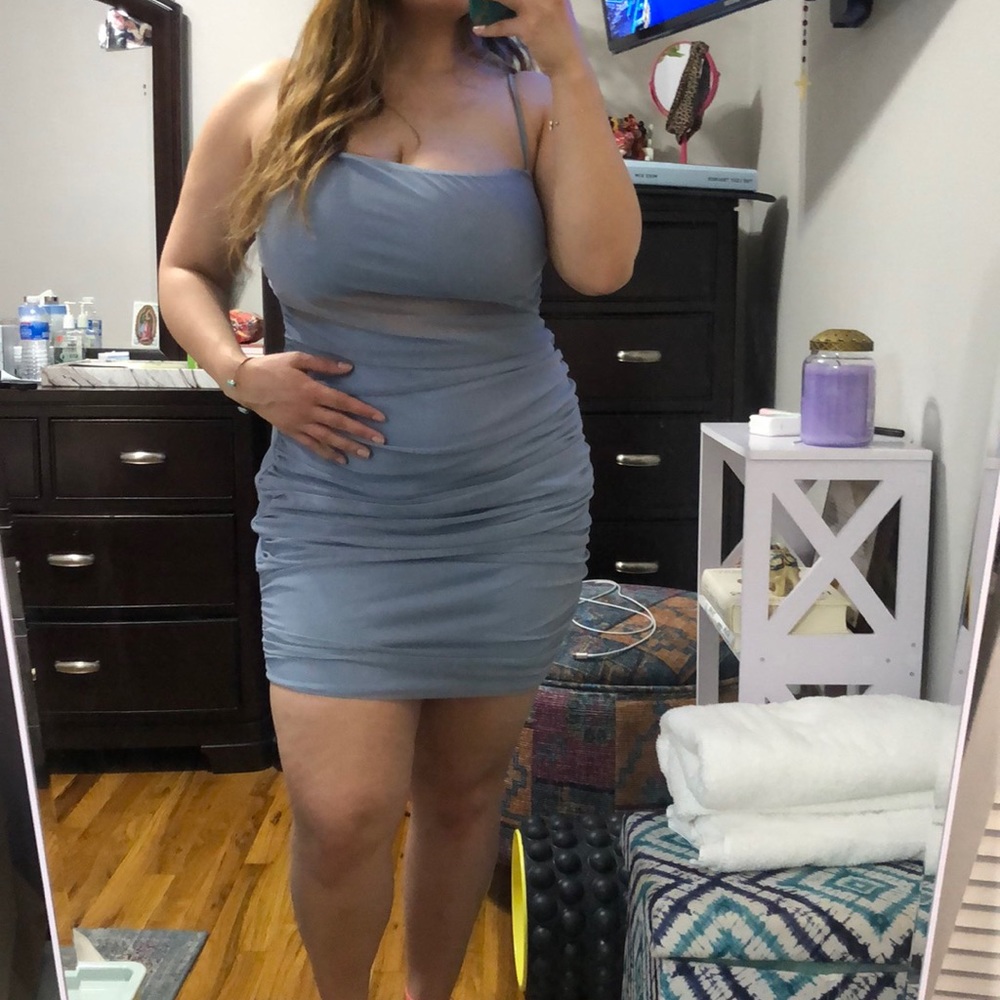 Periwinkle cocktail dress